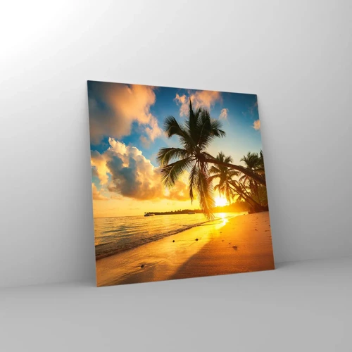 Glasbild - Bild auf glas - Karibischer Traum - 30x30 cm