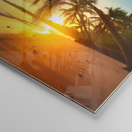 Glasbild - Bild auf glas - Karibischer Traum - 40x40 cm