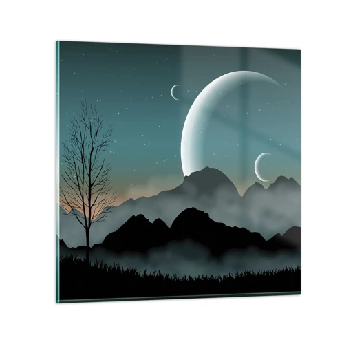 Glasbild - Bild auf glas - Karneval in der Sternenacht - 30x30 cm