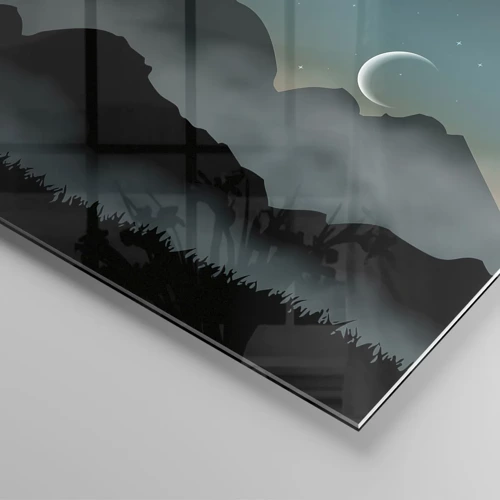 Glasbild - Bild auf glas - Karneval in der Sternenacht - 70x70 cm