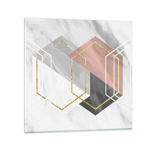 Glasbild - Bild auf glas - Kettenkomposition - 40x40 cm