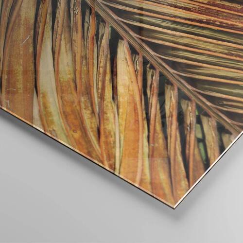 Glasbild - Bild auf glas - Kokosnuss-Gold - 120x80 cm