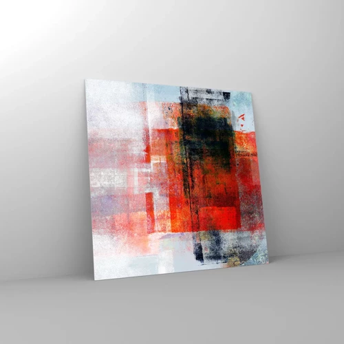 Glasbild - Bild auf glas - Komposition leuchtet - 30x30 cm