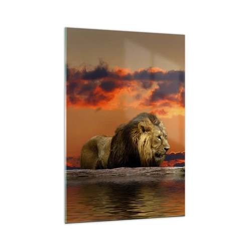 Glasbild - Bild auf glas - König der Natur - 70x100 cm