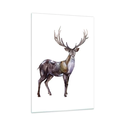 Glasbild - Bild auf glas - König des nördlichen Waldes - 50x70 cm