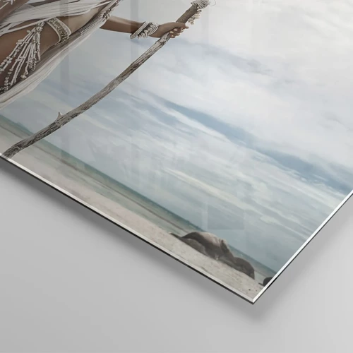 Glasbild - Bild auf glas - Königin der Tropen - 60x60 cm