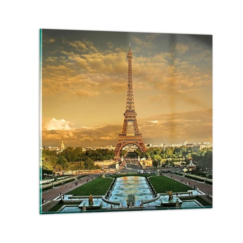 Glasbild - Bild auf glas - Königin von Paris - 30x30 cm
