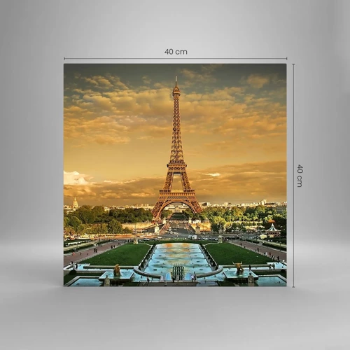 Glasbild - Bild auf glas - Königin von Paris - 40x40 cm