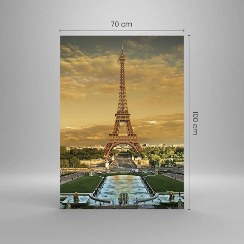 Glasbild - Bild auf glas - Königin von Paris - 70x100 cm