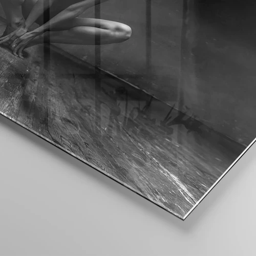Glasbild - Bild auf glas - Konzentration der Tanzenergie - 60x60 cm