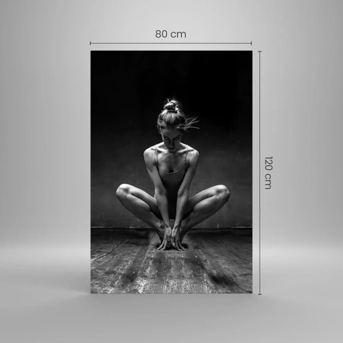 Glasbild - Bild auf glas - Konzentration der Tanzenergie - 80x120 cm