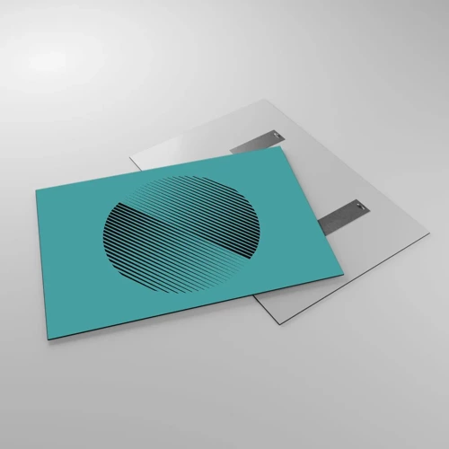 Glasbild - Bild auf glas - Kreis – eine geometrische Variante - 100x70 cm