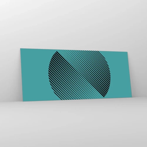 Glasbild - Bild auf glas - Kreis – eine geometrische Variante - 120x50 cm