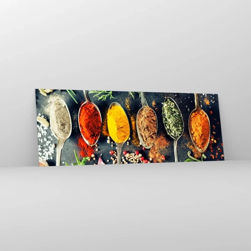 Glasbild - Bild auf glas - Kulinarische Magie - 140x50 cm
