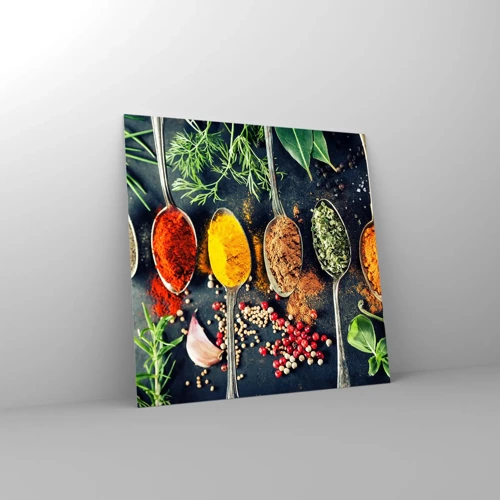Glasbild - Bild auf glas - Kulinarische Magie - 30x30 cm
