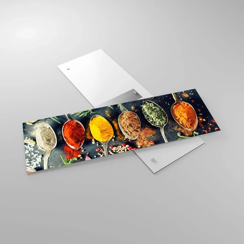 Glasbild - Bild auf glas - Kulinarische Magie - 90x30 cm