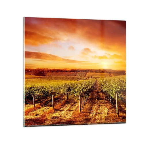 Glasbild - Bild auf glas - Leicht fruchtig mit einem Hauch Sonnenschein - 70x70 cm