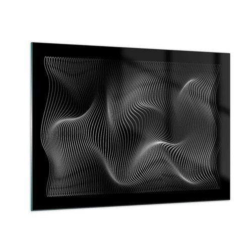 Glasbild - Bild auf glas - Lichttanz im Raum - 70x50 cm