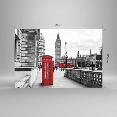 Glasbild - Bild auf glas - London, ohne Zweifel - 120x80 cm