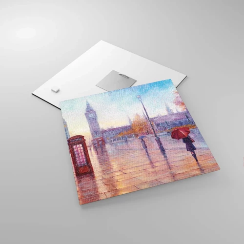 Glasbild - Bild auf glas - Londoner Herbsttag - 30x30 cm