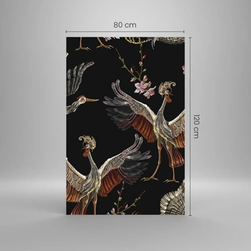 Glasbild - Bild auf glas - Märchenvogel - 80x120 cm