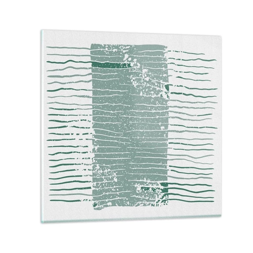 Glasbild - Bild auf glas - Marine Abstraktion - 30x30 cm