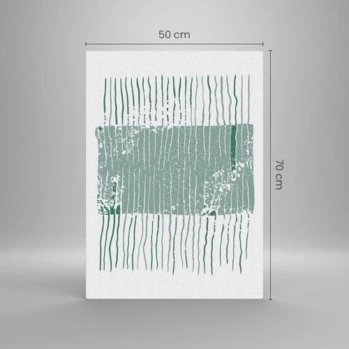 Glasbild - Bild auf glas - Marine Abstraktion - 50x70 cm