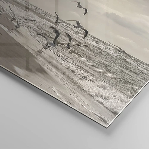 Glasbild - Bild auf glas - Meeresrauschen, Vogelgesang - 40x40 cm