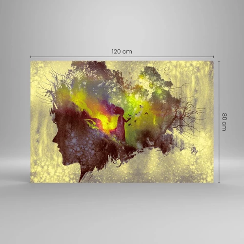 Glasbild - Bild auf glas - Mutter Natur - 120x80 cm