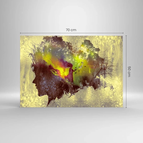 Glasbild - Bild auf glas - Mutter Natur - 70x50 cm