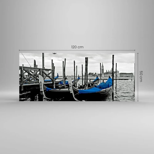 Glasbild - Bild auf glas - Nachdenkliches Venedig - 120x50 cm