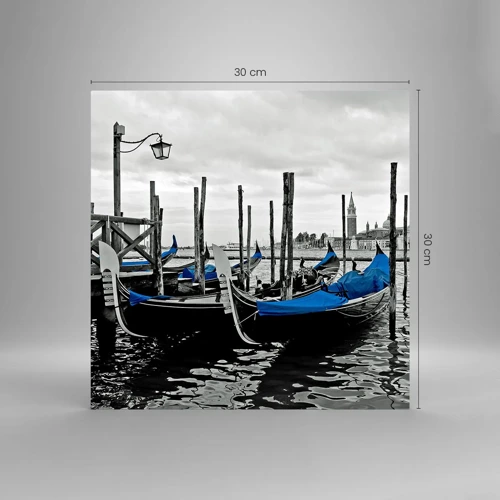 Glasbild - Bild auf glas - Nachdenkliches Venedig - 30x30 cm