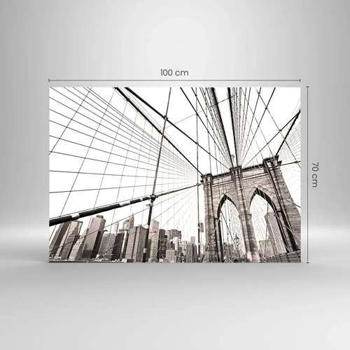 Glasbild - Bild auf glas - New Yorker Kathedrale - 100x70 cm