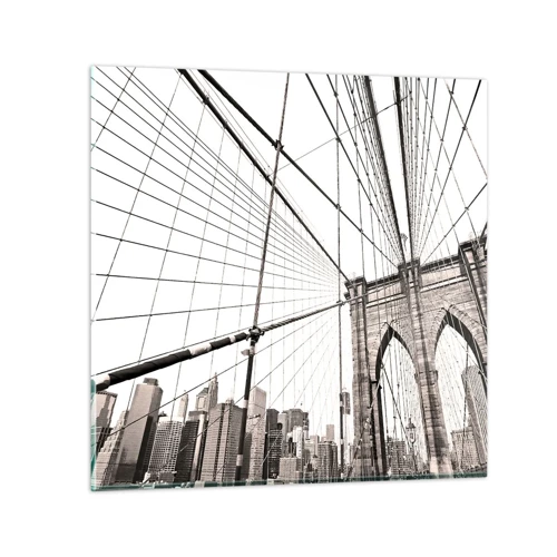Glasbild - Bild auf glas - New Yorker Kathedrale - 30x30 cm