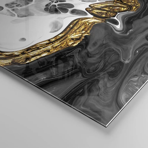 Glasbild - Bild auf glas - Organische Komposition - 140x50 cm