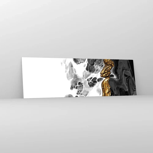 Glasbild - Bild auf glas - Organische Komposition - 160x50 cm