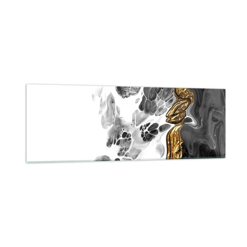 Glasbild - Bild auf glas - Organische Komposition - 90x30 cm