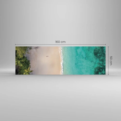 Glasbild - Bild auf glas - Paradiesstrand - 160x50 cm