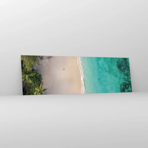 Glasbild - Bild auf glas - Paradiesstrand - 160x50 cm