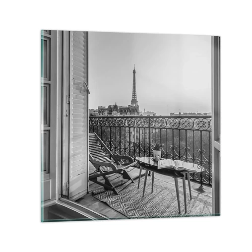 Glasbild - Bild auf glas - Pariser Nachmittag - 40x40 cm