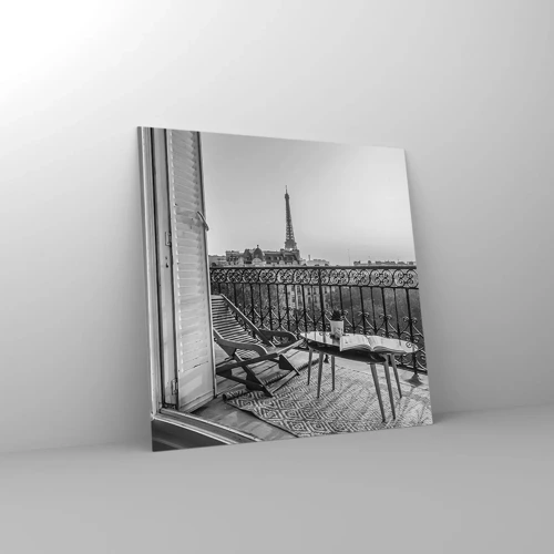 Glasbild - Bild auf glas - Pariser Nachmittag - 50x50 cm