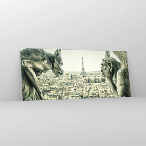 Glasbild - Bild auf glas - Pariser Plaudern - 120x50 cm