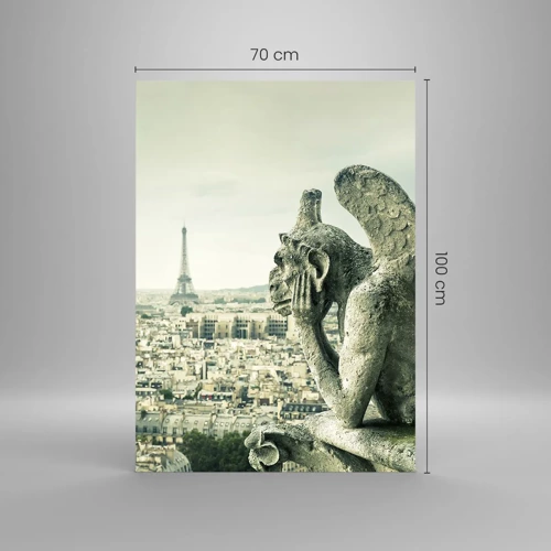 Glasbild - Bild auf glas - Pariser Plaudern - 70x100 cm