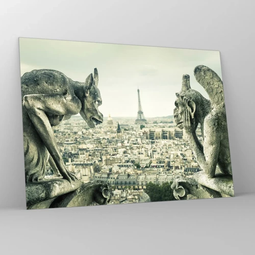 Glasbild - Bild auf glas - Pariser Plaudern - 70x50 cm
