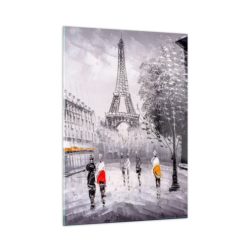 Glasbild - Bild auf glas - Pariser Spaziergang - 50x70 cm