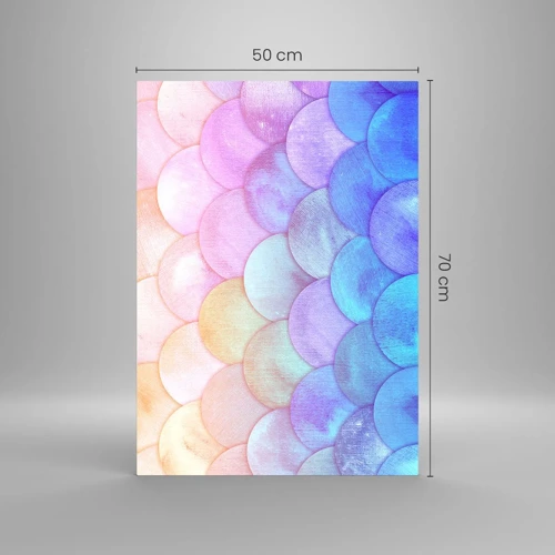 Glasbild - Bild auf glas - Perlenschuppe - 50x70 cm