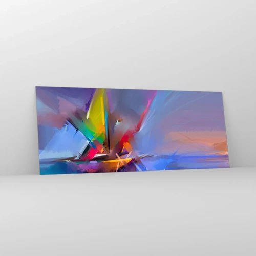 Glasbild - Bild auf glas - Propeller wie ein Vogel - 100x40 cm