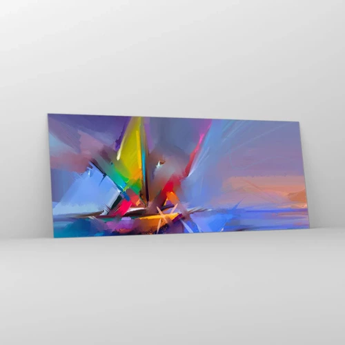 Glasbild - Bild auf glas - Propeller wie ein Vogel - 120x50 cm