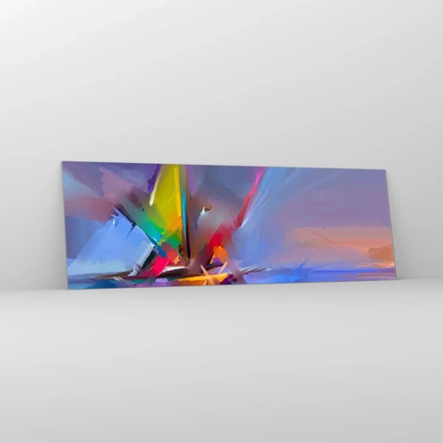 Glasbild - Bild auf glas - Propeller wie ein Vogel - 90x30 cm