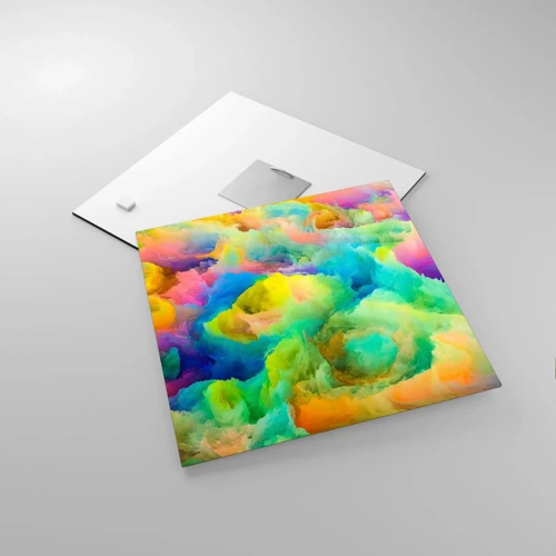Glasbild - Bild auf glas - Regenbogen unten - 30x30 cm